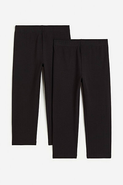 Лосини капрі-бриджі набір 2 шт. для дівчинки H&M 1136784-001 чорний