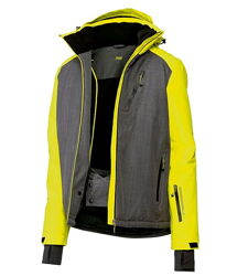 Термо-куртка лижна водовідштовхувальна та вітрозахисна для чоловіка Crivit BIONIC-FINISH ECO 336345 сірий