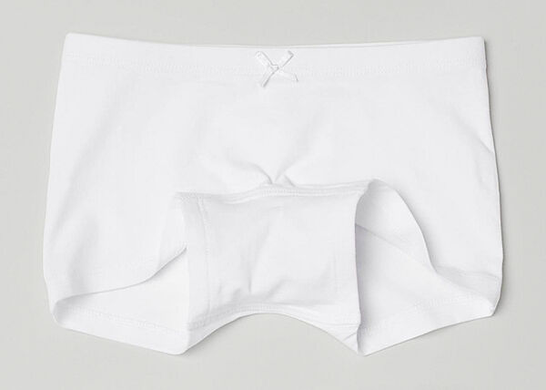 Трусики -боксери однотонні для дівчинки H&M 0624612001 білий