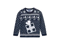 Свитер з різдвяним принтом для хлопчика Lupilu LIDL 390650 темно-синій