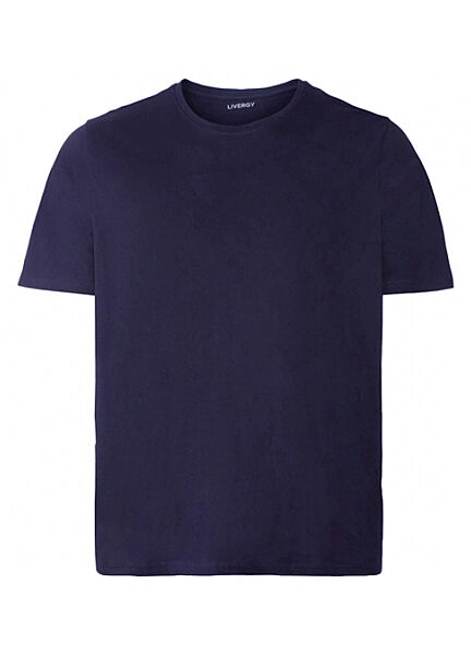 Футболка із суміші льону та бавовни для чоловіка Livergy LIDL 442989 темно-синій