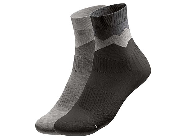 Шкарпетки трикотаж набір 2 пари для активного спорту для чоловіка Crivit LYCRA 464395 Різнобарвний