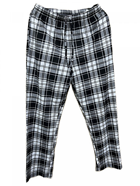 Піжамні штани бавовняні з принтом для чоловіка Livergy LIDL 483261 чорно-білий