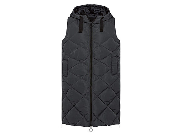 Теплий жилет подовжений для жінки Esmara BIONIC-FINISH ECO 378057 чорний