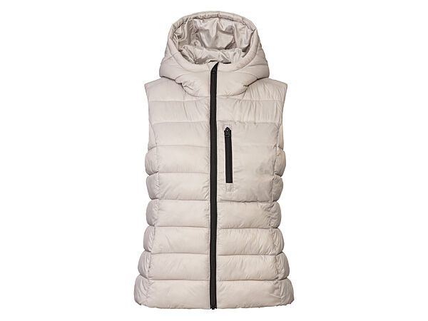 Теплий жилет з капюшоном для жінки Esmara Dope Dyed 418848 бежевий