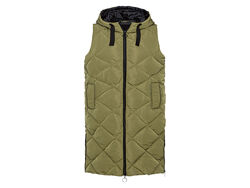 Теплий жилет подовжений для жінки Esmara BIONIC-FINISH ECO 378057 хакі