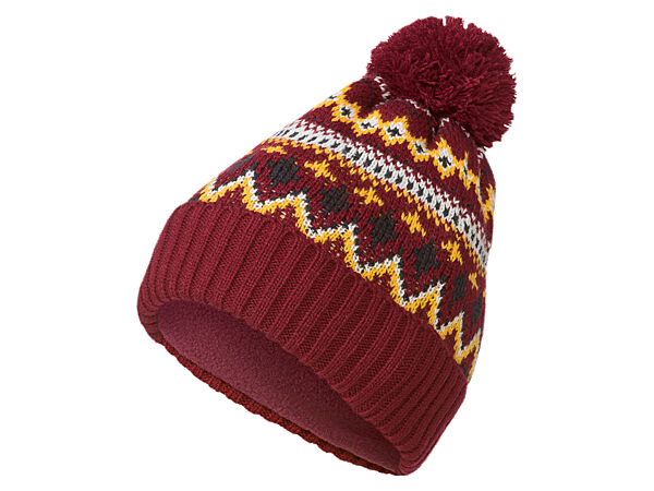 Шапка на флісовій підкладці для жінки Esmara LIDL 393307 бордовий