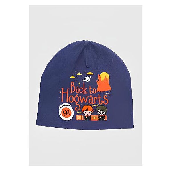 Шапка трикотажна з принтом для хлопчика C&A 2166404 темно-синій