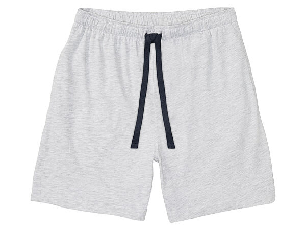 Піжамні шорти бавовняні трикотажні для чоловіка Livergy Lenzing 372024 сірий