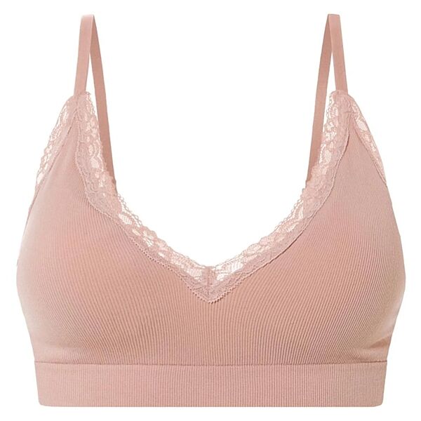 Бюстгальтер безшовний зі знімними вкладками для жінки Esmara LYCRA 464818 бежевий