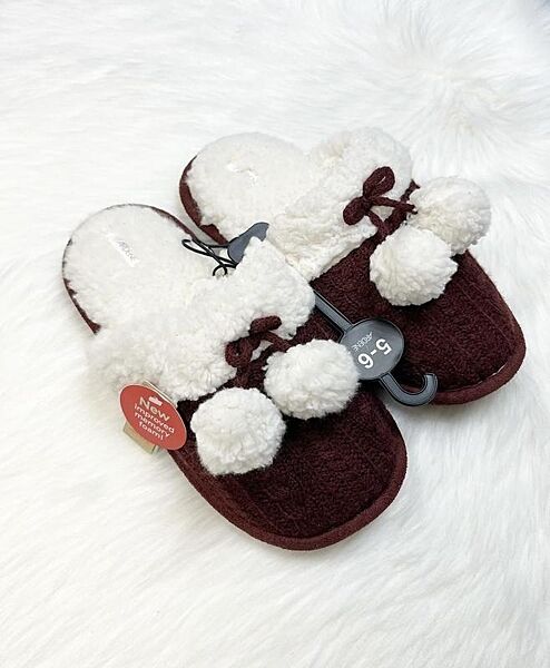 Хатні капці утеплені з ефектом пам´яті для жінки Ardene Memory foam 0B-FW30526-10 бордовий