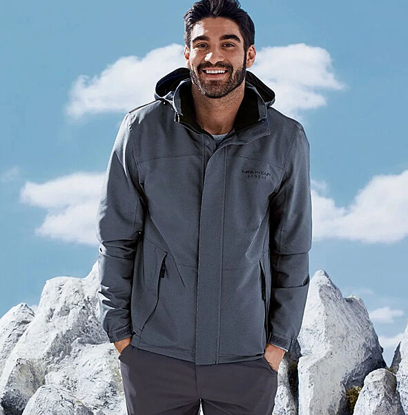 Куртка мембранна водо-вітро захист 3000мм для чоловіка Crivit BIONIC-FINISH ECO 301755 темно-синій