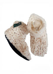 Хатні капці зі штучного хутра з паєтками для жінки Ardene Memory foam 9B-FW00025 молочний