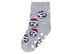 Термо-шкарпетки махрові з силіконовими вставками для хлопчика Lupilu LYCRA 457212-1 сірий