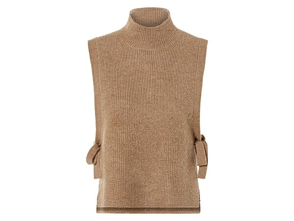 Теплий жилет рельєфної в´язки для жінки Esmara LYCRA 477618 коричневий