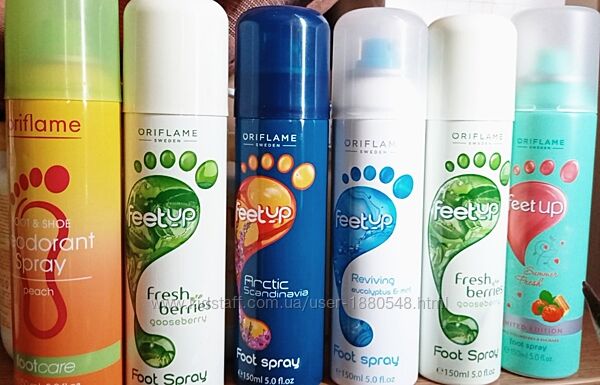 спрей дезодорант для ног Feet Up Fresh oriflame спрей дезодорант для ніг