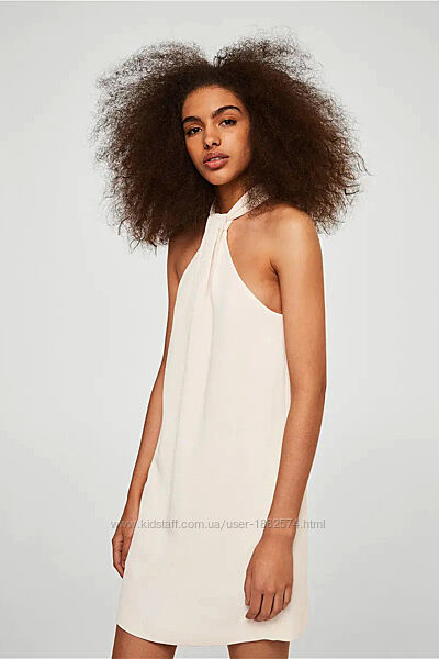 Новое кремовое платье Mango из фактурной ткани, uk14/eur XL.