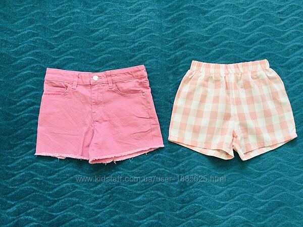 6-8 рок. , 122-128 зріст Denim. Shein. шорти на літо. джинсові і легкі в клі