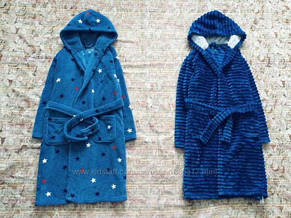 11-12 рок. F&F брендовий флісовий, махровий, пухнастий халат. теплий, банни