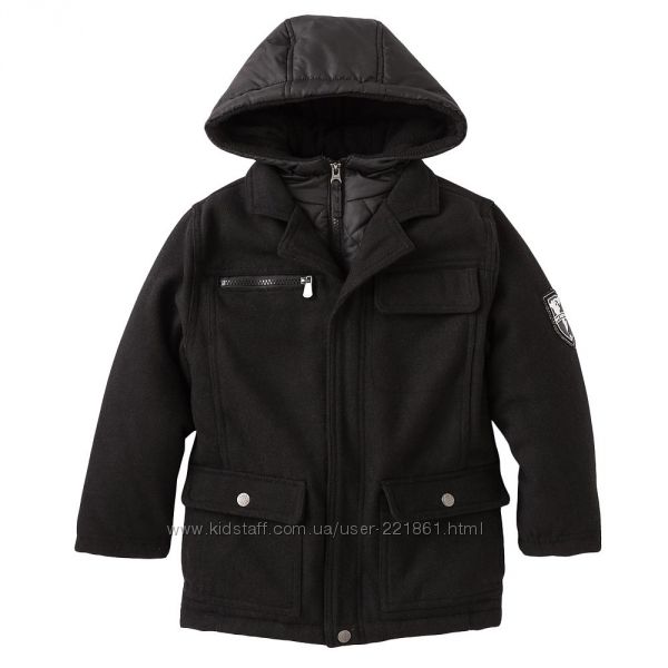 Зимняя теплая куртка-жакет Hemisphere Bibbed Hooded Jacket размер 6-7 лет