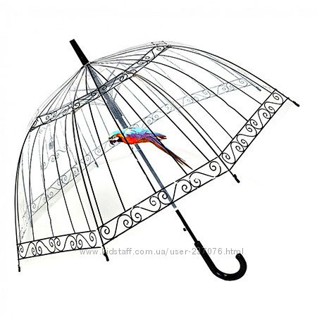 Женский зонт с попугаем Birdcage Umbrella