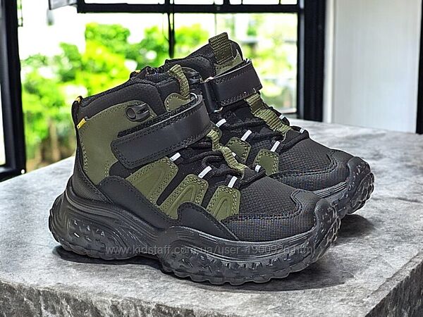 Черевики демісезонні Clibee арт.581-2 хакі-чорний