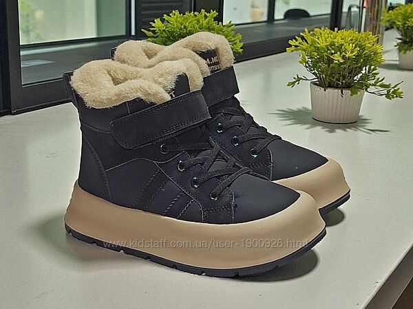 Черевики зимові для дівчинки Tom. M арт. 51108A, чорний