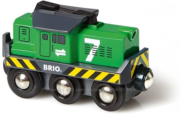 Деревянная железная дорога Brio Брио 33214 Грузовой локомотив