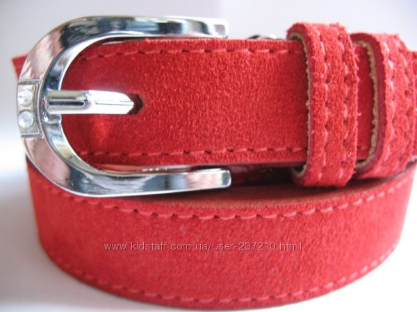 Женские ремни 20 мм из натуральной кожи и замши