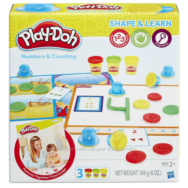 Набор Play-Doh Shape and Learn Numbers and Counting