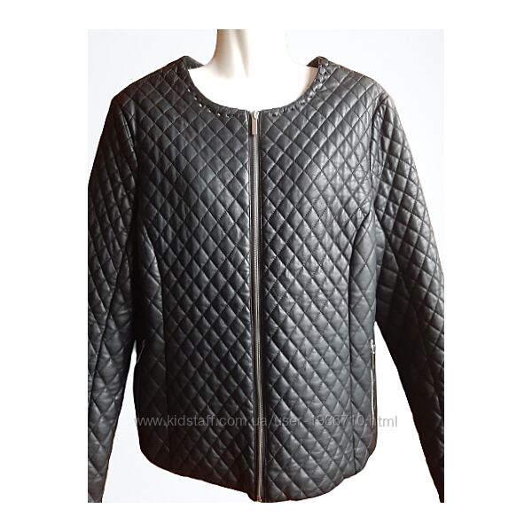 Жіноча стьобана куртка з еко шкіри від V by very 12/14