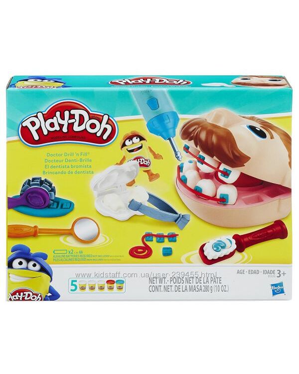 Оригинал Play-Doh Doctor Drill Плей до Зубастик 