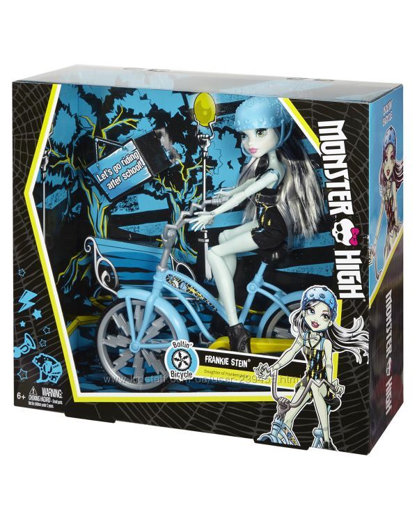Monster High Frankie Stein Doll & Vehicle Френки Штейн серия на велосипеде 