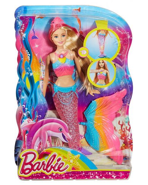 Barbie Rainbow Lights Mermaid Doll  Кукла Барби Русалочка Яркие огоньки