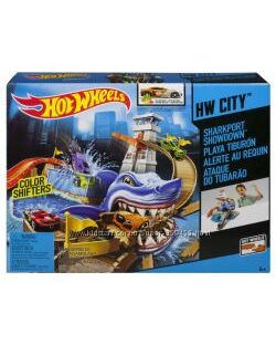 Hot Wheels Color Shifters Sharkport Showdown Trackset Трек Атака Акулы из с