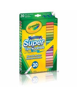 Crayola 20 Super Tips Washable Markers Крайола 20 смываемые фломастеры