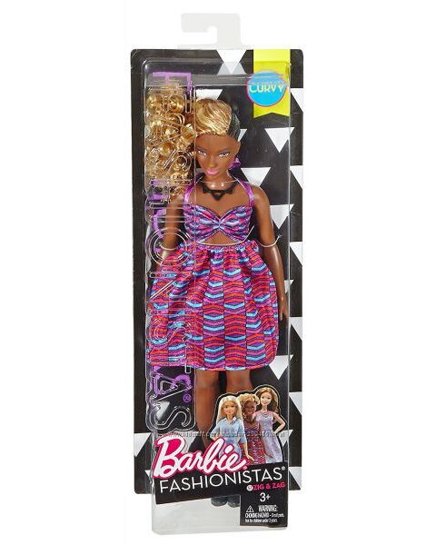 Barbie Girls Fashionistas 57 Zig Zag Кукла Барби модница полная мулатка
