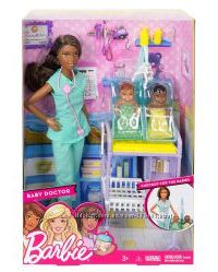 Barbie Baby Doctor Кукла барби детский доктор педиатр мулатка брюнетка