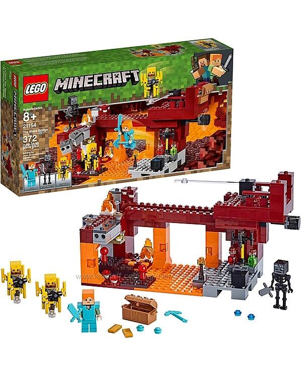 Конструктор Лего майнкрафт Пылающий Мост Ифрита 21154 Lego Minecraft