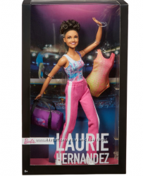 Barbie Laurie Hernandez 2016 Gymnast Кукла Барби коллекционная гимнастка