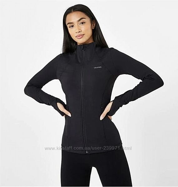Спортивна кофта худі USA Pro Hooded Fitness Jacket M-L