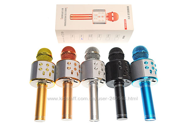 Беспроводной микрофон караоке WS-858 Bluetooth, Мікрофон WS858
