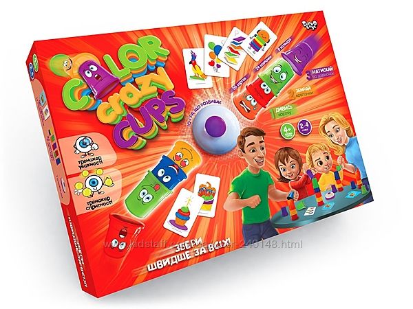 Настільна розважальна гра Color Crazy Cups, Danko Toys, CCC-01-01U Данко То