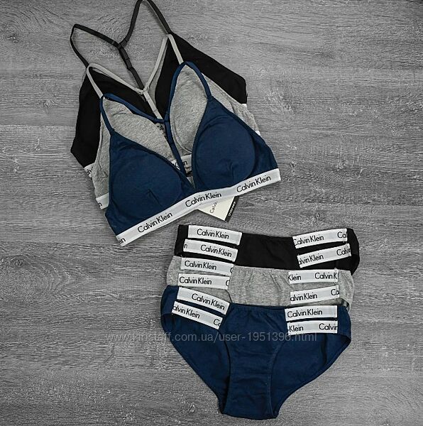 ПОдарочный набор женского белья Calvin Klein - стрингитоп
