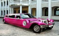 035 Лимузин ретро Excalibur розовый аренда