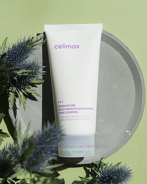 Пінка для вмивання celimax derma nature relief madecica ph balancing foam