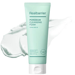 Ензимна пінка для вмивання real barrier porebium cleansing foam 150ml