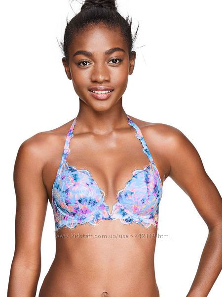Комплект белья Victoria&rsquos Secret Pink The Date Push Up Bra Tie, оригин