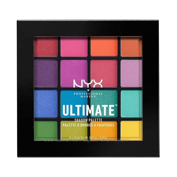 Палетка теней Nyx Professional Makeup Ultimate Shadow USP04 - Brights
