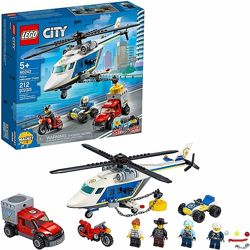 Конструктор LEGO 60243 City Погоня на полицейском вертолёте